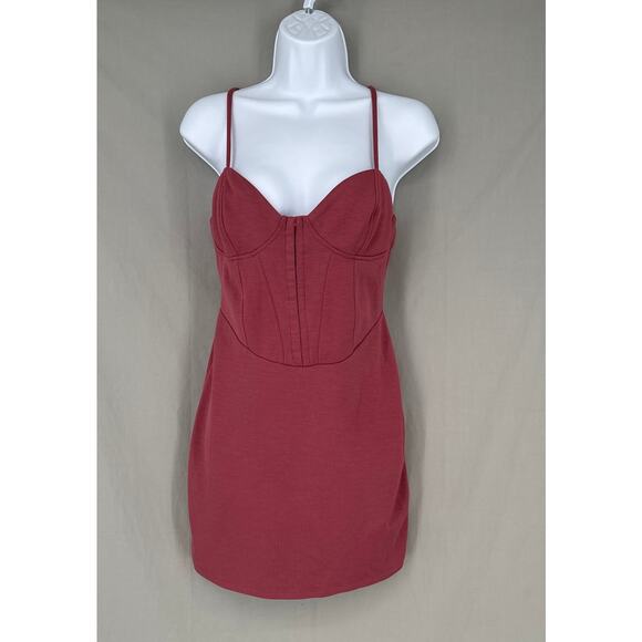 wild fable Dresses & Skirts - Wild Fable Dress Womens Medium Pink Mini Corset Bodycon Dusty Rose Party Stretch